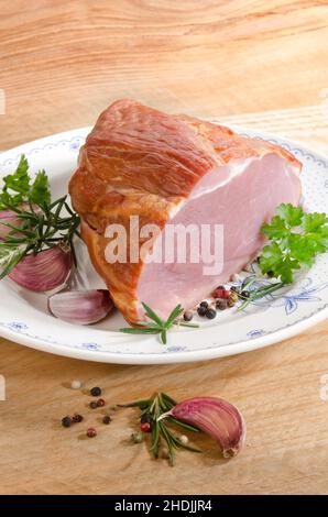 ham, pork, hams, porks Stock Photo