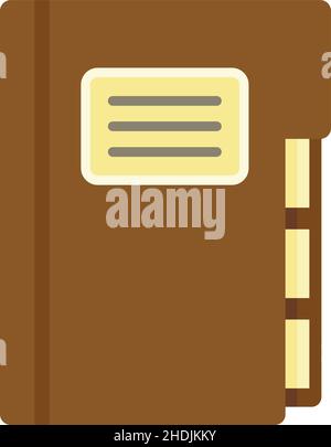 Syllabus paper folder icon. Flat illustration of Syllabus paper folder vector icon isolated on white background Stock Vector