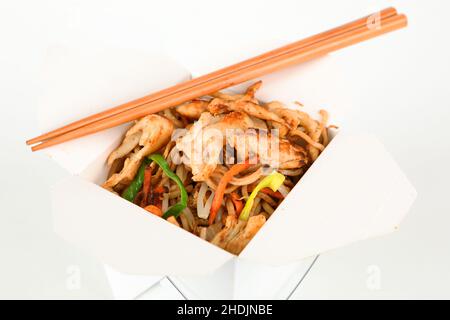 asian cuisine, fast food, take away, asian cuisines, asian food, fastfood, take aways Stock Photo