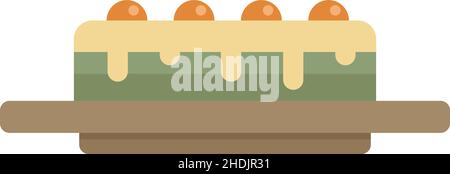 Molecular cuisine delicacy icon. Flat illustration of Molecular cuisine delicacy vector icon isolated on white background Stock Vector