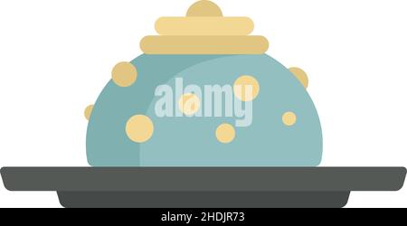 Molecular cuisine fresh icon. Flat illustration of Molecular cuisine fresh vector icon isolated on white background Stock Vector