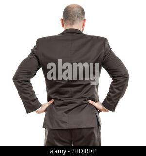 businessman, rear view, determined, boss, businessmen, executive, executives, leader, leaders, manager, rear, rear views, determineds Stock Photo