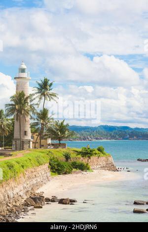 lighthouse, sri lanka, gall, lighthouses, sri lankas, galls Stock Photo