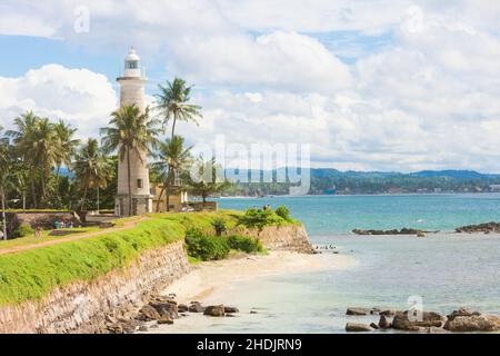 lighthouse, sri lanka, gall, lighthouses, sri lankas, galls Stock Photo