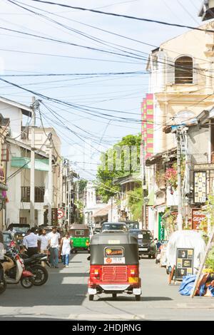 road traffic, sri lanka, gall, roads, street, streets, sri lankas, galls Stock Photo