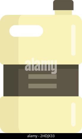 Bio fertilizer canister icon. Flat illustration of Bio fertilizer canister vector icon isolated on white background Stock Vector