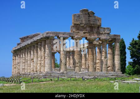 ancient world, paestum, greek temple, ancient worlds, paestums, greek temples Stock Photo