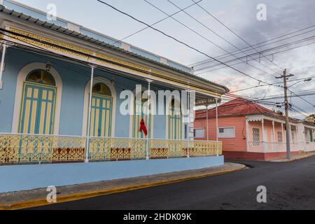 Buildings in the center of Puerto Plata, Dominican Republic Stock Photo