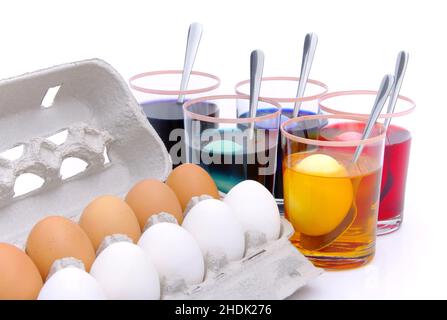 easter egg, dyeing, easter eggs Stock Photo