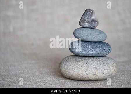 heart, balance, meditating, hearts, balances, meditation Stock Photo