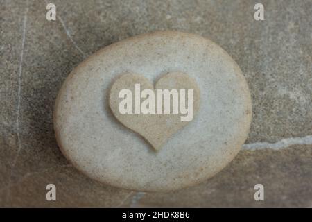 stone, heart, cordate, stones, hearts, cordates Stock Photo
