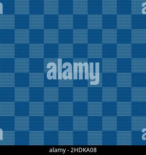 Seamless knitted geometric pattern, vector illustration Stock Vector