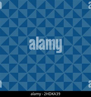 Seamless knitted geometric pattern, vector illustration Stock Vector ...