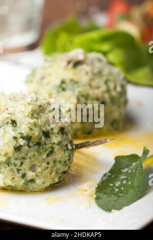 dumplings, strangolapreti, dumpling Stock Photo