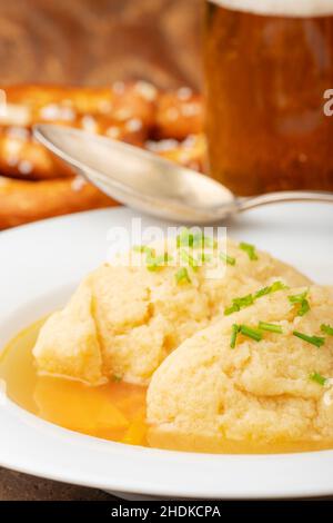 semolina dumpling soup, semolina dumpling soups Stock Photo