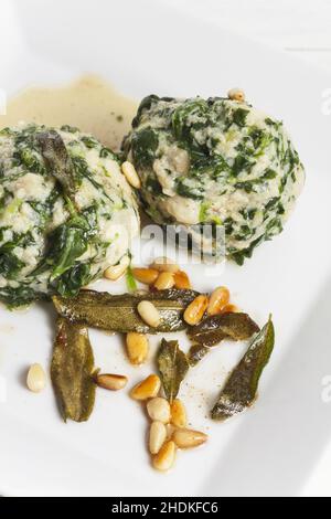 appetizer, strangolapreti, appetizers Stock Photo