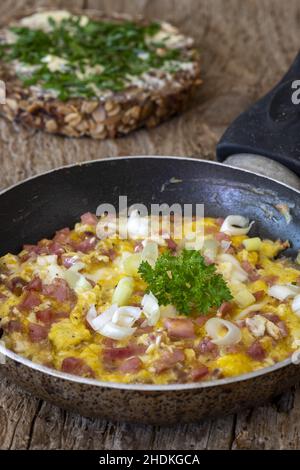 breakfast, sandwich, scrambled eggs, breakfasts, sandwichs Stock Photo