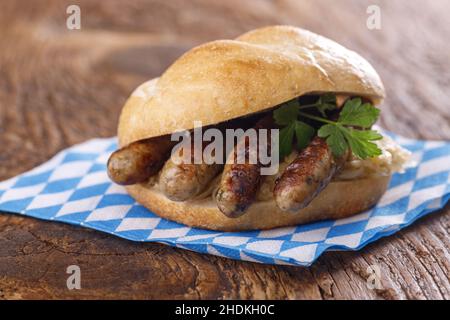 snack, oktoberfest, nuremberger hot dog, snacks, oktoberfests Stock Photo