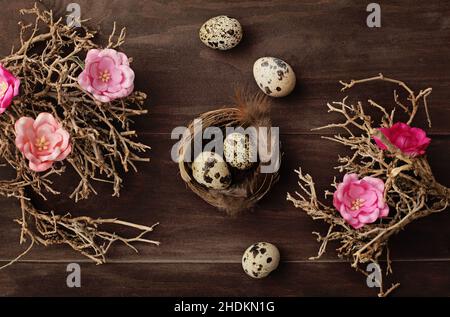 easter, easter egg, easter nest, happy easter, easters, easter eggs, happy easters Stock Photo