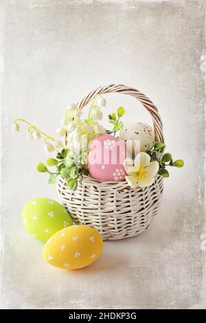 easter, easter eggs, easter basket, easter decoration, easters, easter egg, easter baskets, easter decorations Stock Photo