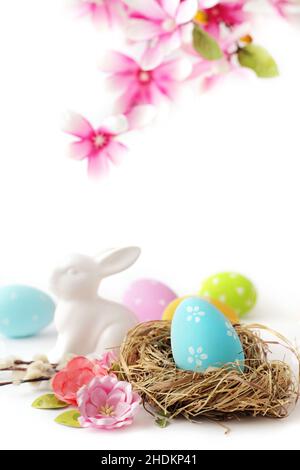 easter nest, easter eggs, happy easter, easters, easter egg, happy easters Stock Photo