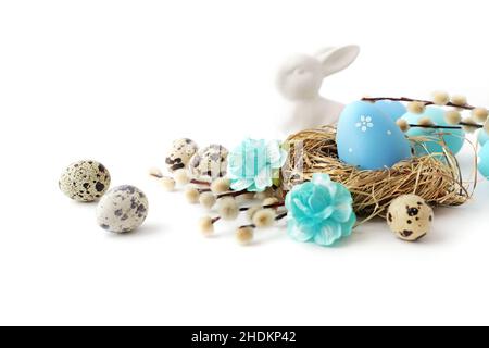 easter nest, easter eggs, happy easter, easters, easter egg, happy easters Stock Photo