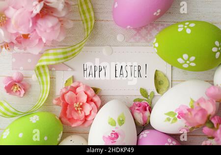 easter greeting, happy easter, easters, happy easters Stock Photo