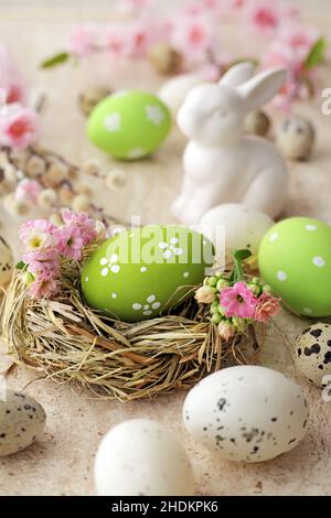 easter, easter nest, easter decoration, easters, easter decorations Stock Photo