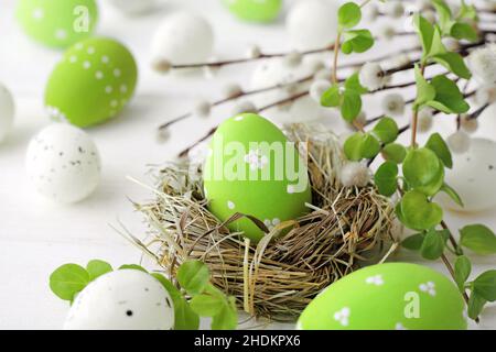 easter nest, easter decoration, easters, easter decorations Stock Photo