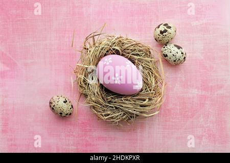 easter, easter egg, easter nest, easters, easter eggs Stock Photo