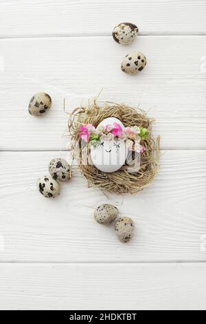 easter egg, easter nest, easter eggs, easters Stock Photo