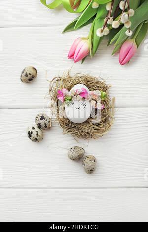 easter, easter egg, easter nest, easters, easter eggs Stock Photo