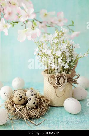 easter, easter nest, easter decoration, easters, easter decorations Stock Photo