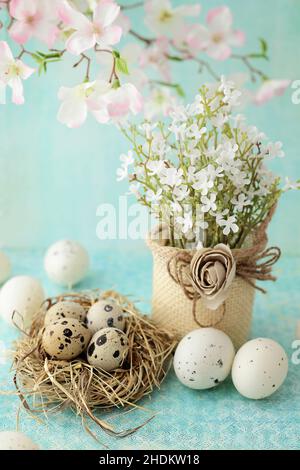 decoration, easter nest, easter decoration, spring decoration, decorations, easters, easter decorations, spring decorations Stock Photo