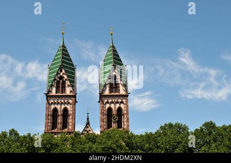 church of the sacred heart, freiburg im breisgau, church of the sacred hearts, freiburg im breisgaus Stock Photo