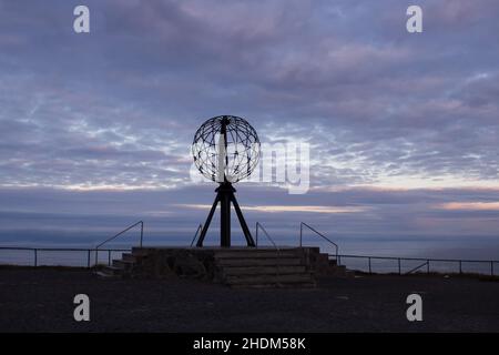 north cape, globe, north capes Stock Photo