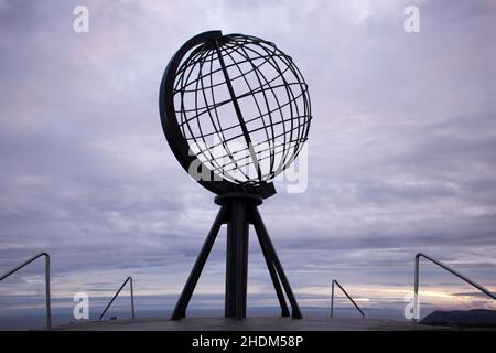 north cape, globe, north capes Stock Photo