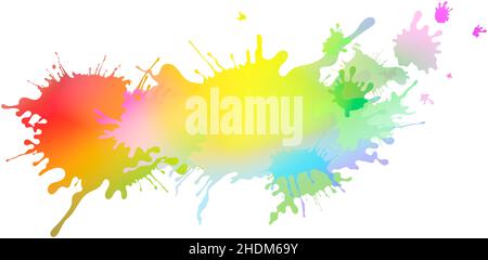 multi colored, paint splatter, multi coloreds, paint splatters Stock Photo