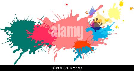 multi colored, paint splatter, multi coloreds, paint splatters Stock Photo