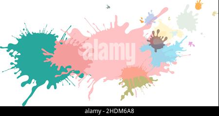 paint splatter, blob, paint splatters, blobs, paint splat Stock Photo