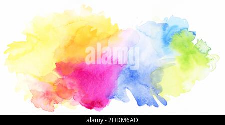 multi colored, watercolour paints, watercolor painting, multi coloreds, watercolour paint Stock Photo