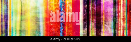 multi colored, strips, mixed media, multi coloreds Stock Photo