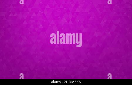 Abstract geometric background, pattern of triangles in Velvet Violet, design for poster, banner, card and template. Vector illustration Stock Vector