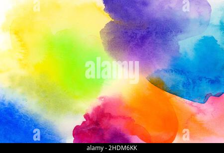 multi colored, watercolors, multi coloreds, watercolor Stock Photo