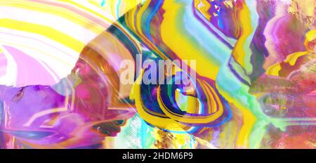 multi colored, motion, mixed media, multi coloreds, motions Stock Photo