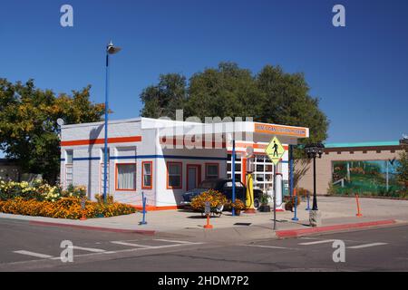 gas station, route 66, pete's gas station museum, gas stations Stock Photo