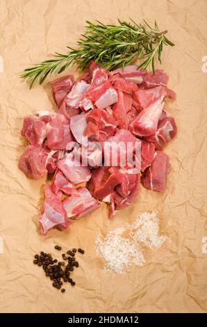 goulash, deer meat, goulashs Stock Photo