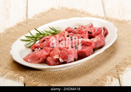 goulash, deer meat, goulashs Stock Photo