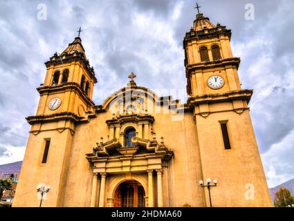 St. Ana Cathedral in Tarma, Peru Stock Photo