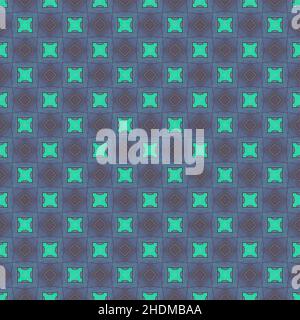 Green and blue pastel color seamless pattern texture and template. Multicolored. Colorful ornamental graphic design. Colored mosaic ornaments. Vector Stock Vector